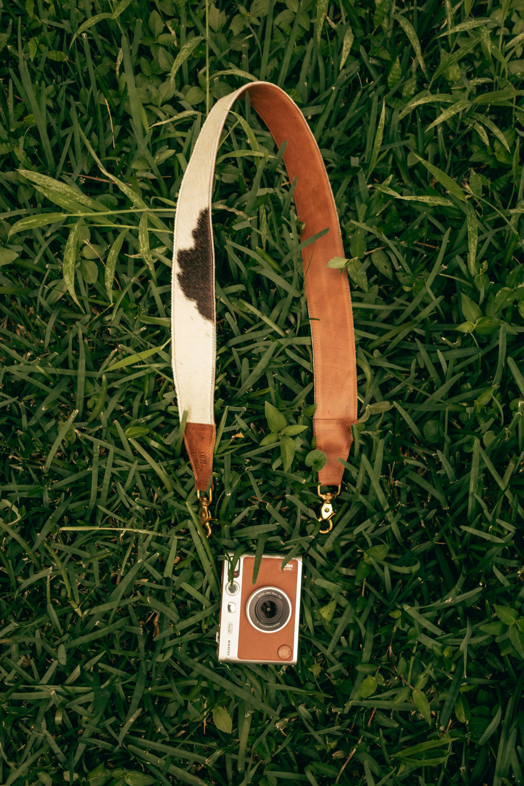 Hair on Hide Strap - Black