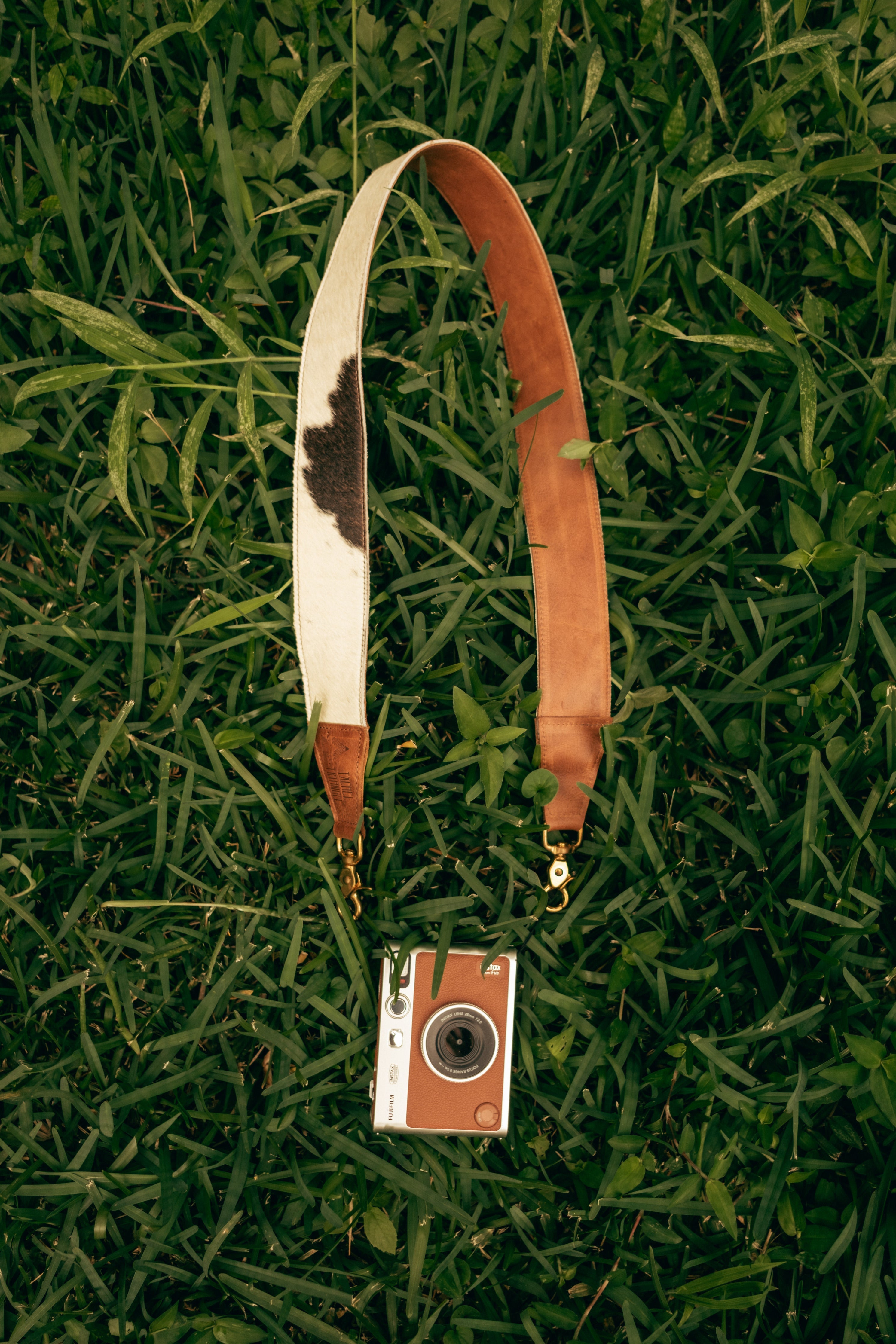 Hair on Hide Strap - Black